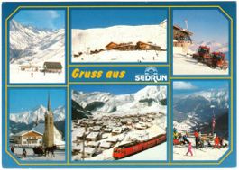 Sedrun - 6 Bild AK