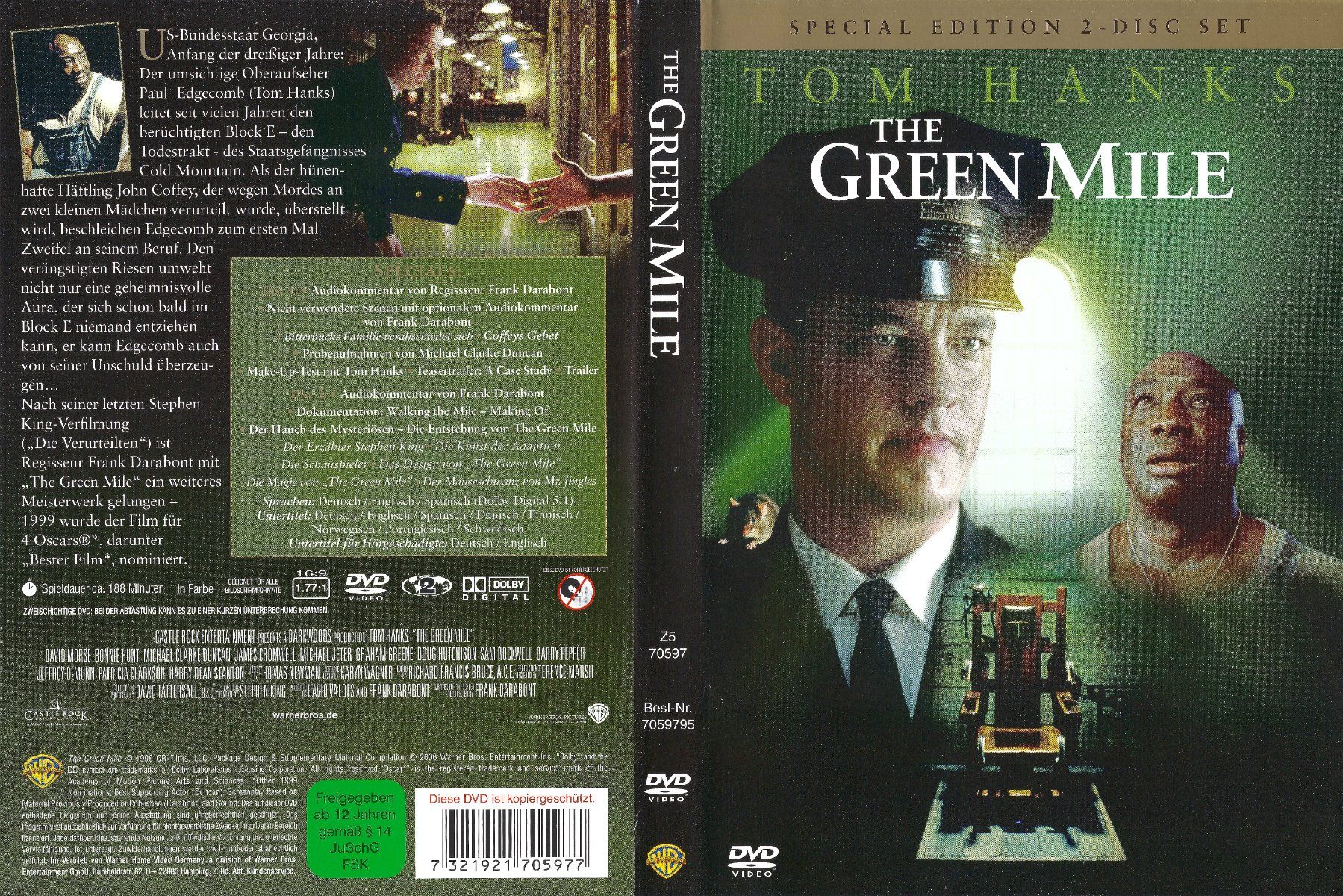 Tutti i DVDs: The Green Mile – Usato da Zürich venduto da Cineasten