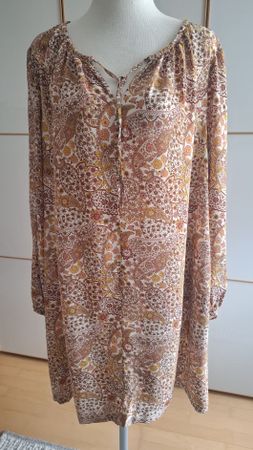 COMPTOIR DES COTONNIERS Kleid Gr. M/L bedruckt Viskose NEU