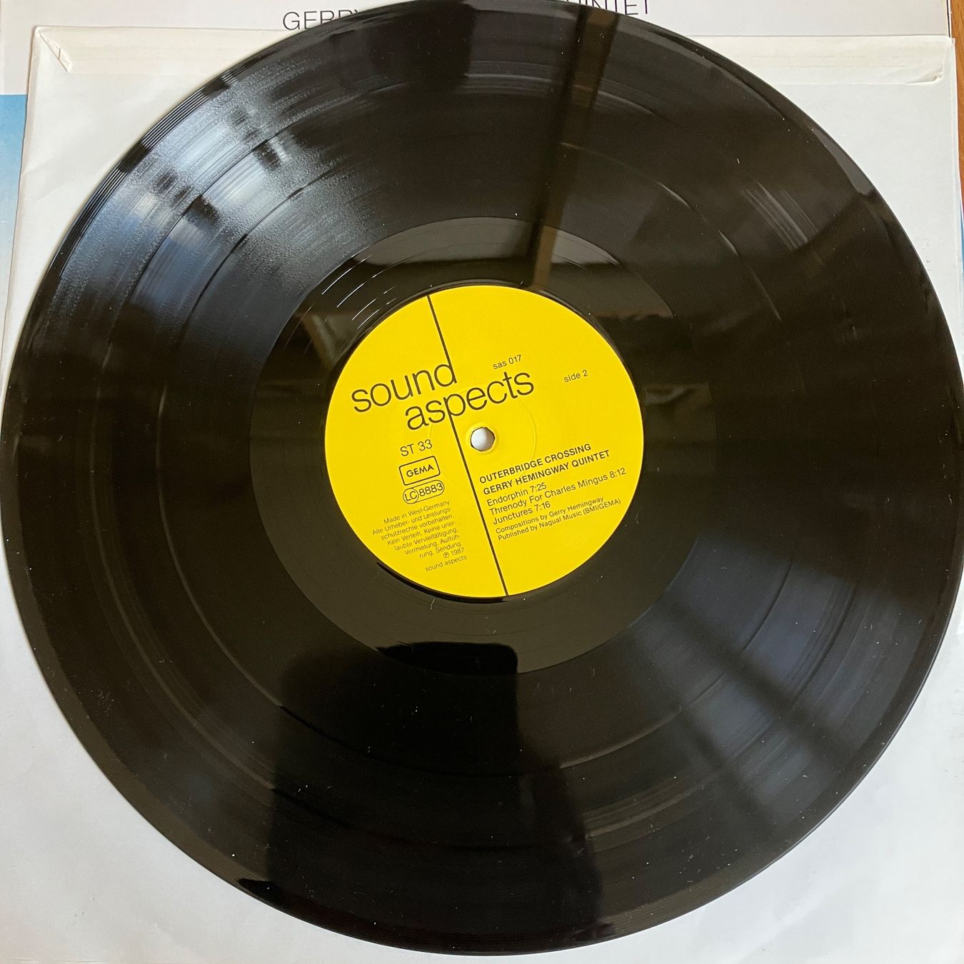 Schallplatten: Gerry Hemingway Quintet – Outerbridge Crossing – Gebraucht aus Altdorf UR von Metallic0 1