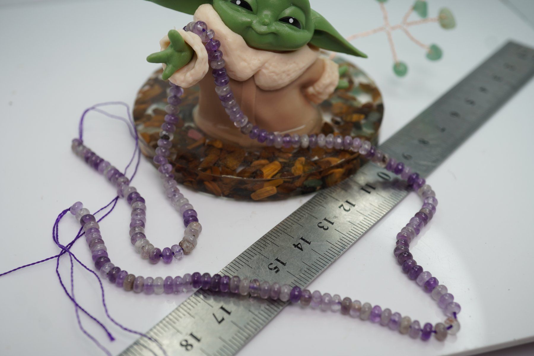 Pietre preziose: Amethyst     Donuts  4mm  Strang   TOPSTONE – Nuovo e nell'imballaggio originale da Eschenbach SG venduto da topstone 5