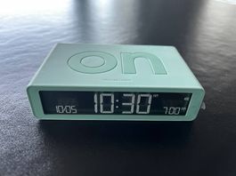 Lexon Flip Classic Digitalwecker  Mintgrün (Kult-Wecker!)
