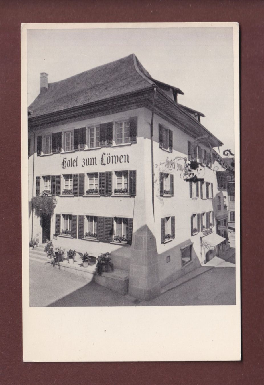 Cartoline postali: OLTEN - Hotel Löwen – Usato da Pully venduto da nicecards