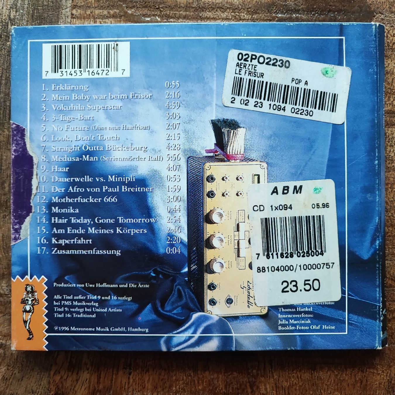 CD: Die Ärzte - Le Frisur (CD) – Usato da Dübendorf venduto da kb86_MOVIE 1