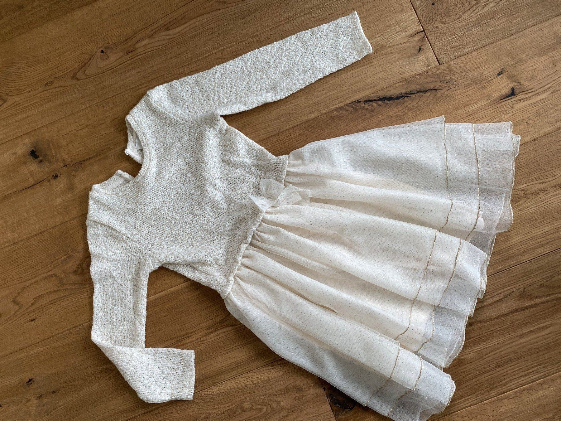 C&A Kleider & Röcke: Kleid C&A Gr. 128 cremeweiss – Gebraucht aus Steinerberg von luckyfin
