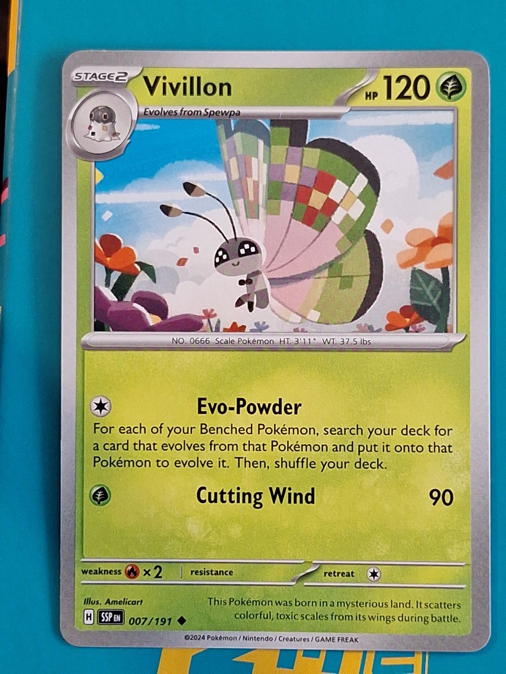 Pokémon Carte collezionabili: Vivillon - Pokemon Surging Sparks – Usato da Altstätten SG venduto da GGsGameshop