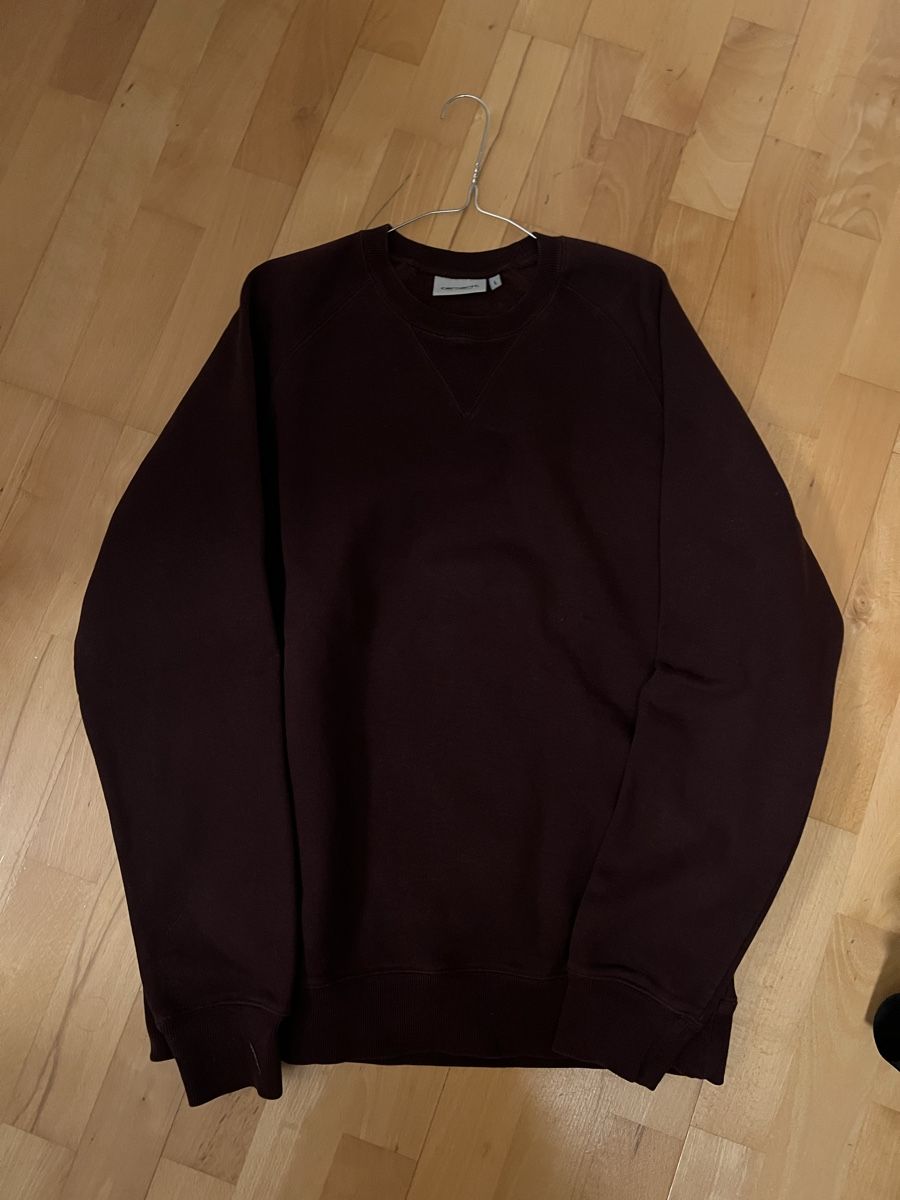 Carhartt Pullover & Sweatshirts: Pull Carhartt bordeaux – Neu (gemäss Beschreibung) aus Villars-Ste-Croix von Maaaat