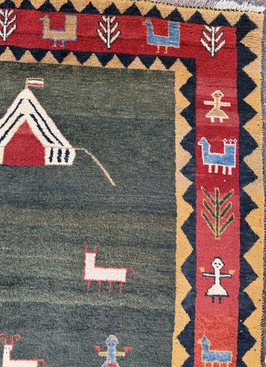 Gabbeh Tappeti: Wunderschöner Perserteppich Gabbeh 245x210.cm – Usato da Sempach venduto da Star7 4