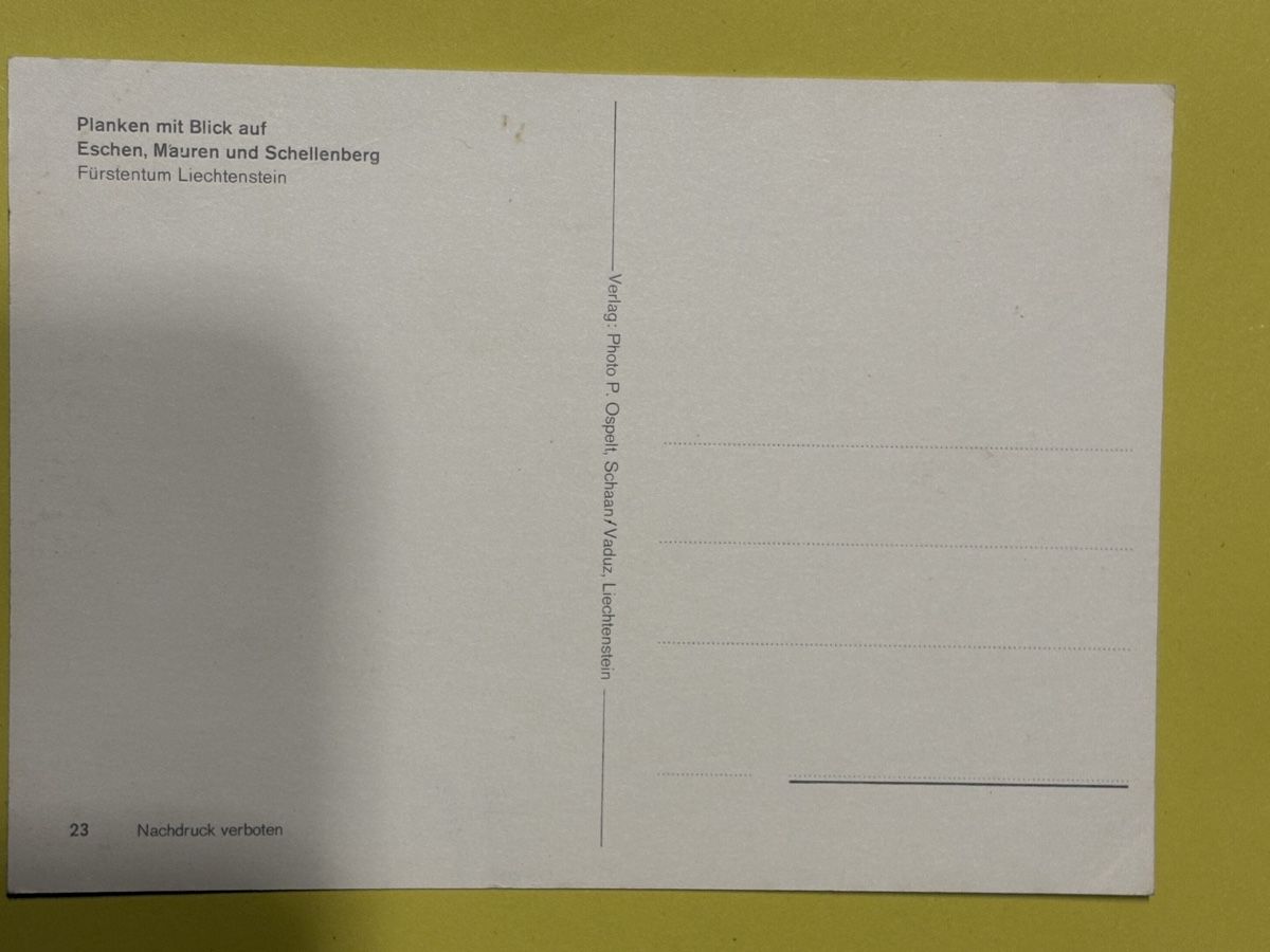 Cartoline postali: AK von Planken mit Bergpanorama – Usato da Rümlang venduto da Kartenpost1 1