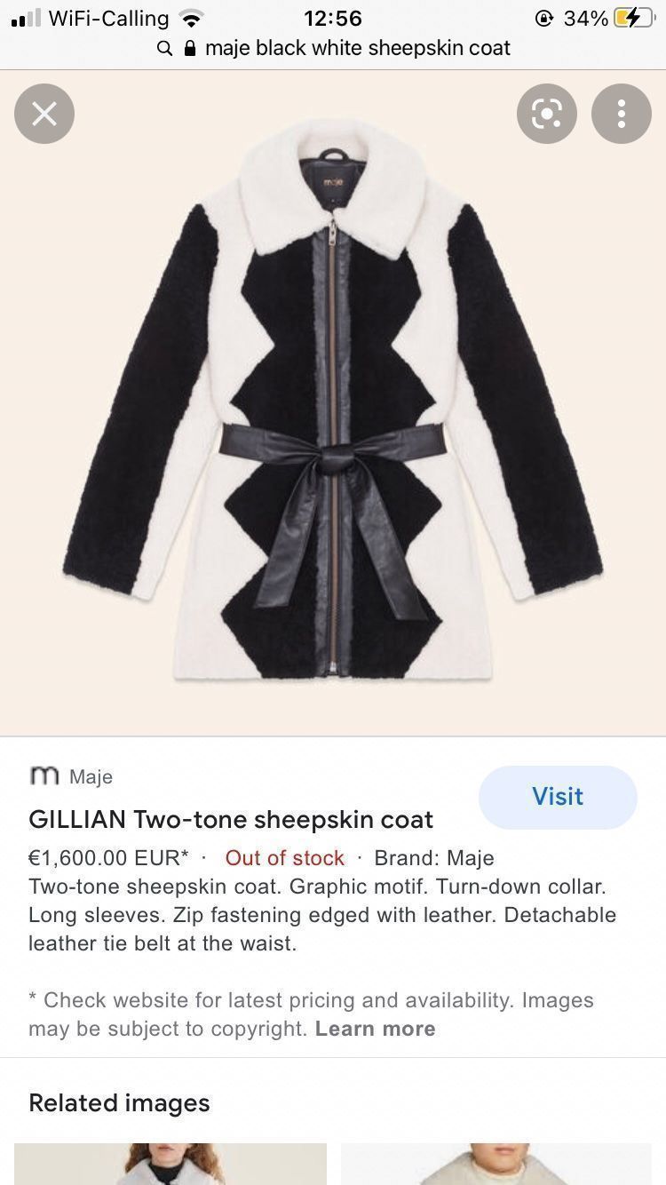 Maje Mäntel: Maje Sheepskin Coat NEW! – Neu und originalverpackt aus Zürich von jujusi 5