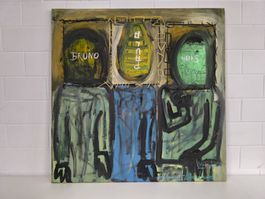 Abstrakte Moderne - Helmut Lientbacher 1991- Öl auf Leinwand