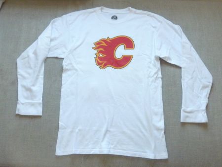 Vintage Calgary Flames NHL Shirt Gr. M ! # 42 Makarov ! Long