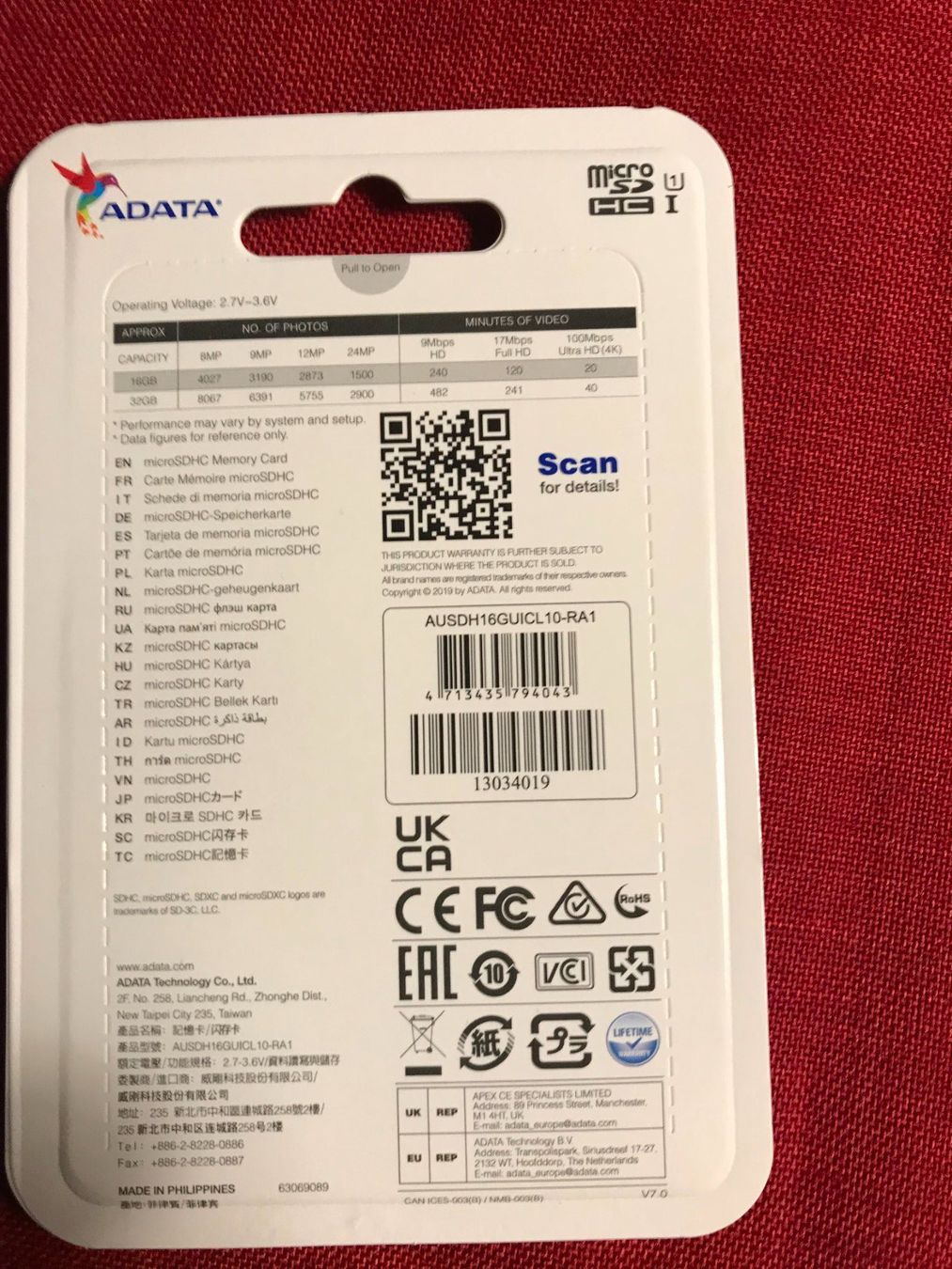 Schede di memoria: Adata microSDHC Card 16GB, ADATA, Premier, UHS-I – Usato da Oberurnen venduto da Uhauser 1
