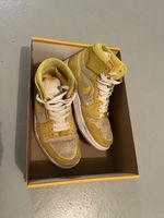 Air Jordan 1 High Pro SB Gelb Grösse 43 getragen