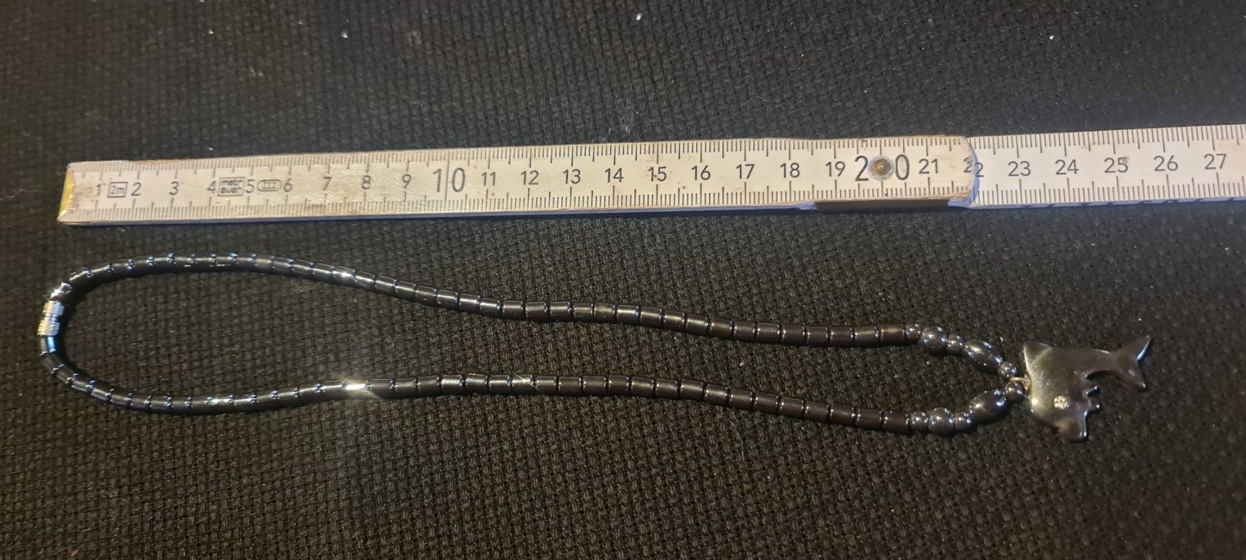 Ketten: Halskette "Delphin" Hämatit Herren 44 cm lang – Neu (gemäss Beschreibung) aus Münchenbuchsee von babilibern 1
