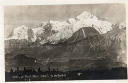 Le Mont Blanc vu de Genève