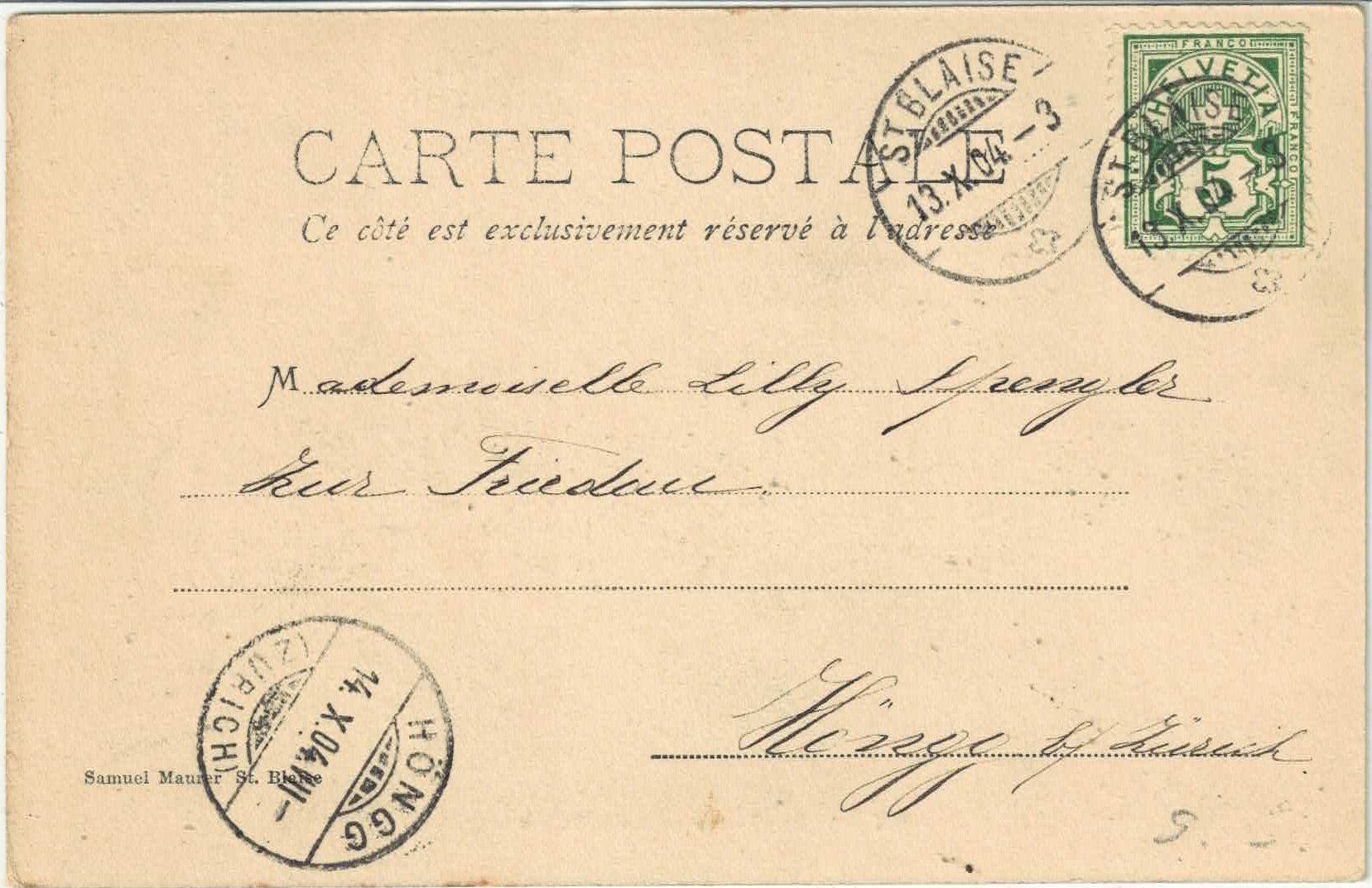Cartoline postali: St. Blaise - Le petit lac – Usato da Ettingen venduto da Kartenplanet 1