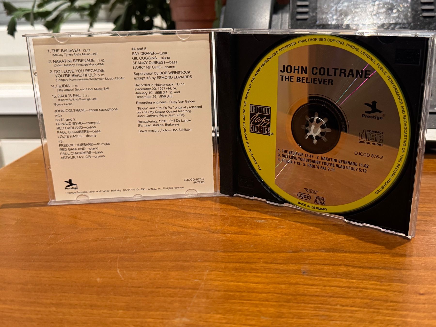 CD: John Coltrane - The Believer - KA01A – Nuovo (secondo la descrizione) da Küsnacht ZH venduto da JazzRecords 2