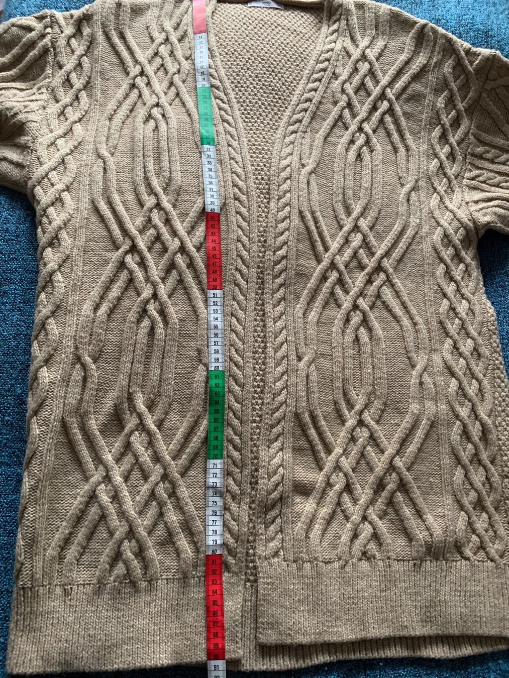 Mango Maglioni & Felpe: Jacke mit Zopfmuster Beige GR L Marke Mango – Nuovo (secondo la descrizione) da Nussbaumen AG venduto da brigitebardot 5