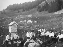 Foto E. Grubenmann, Appenzell, Abendgebet, 18 x 24 cm, TOP