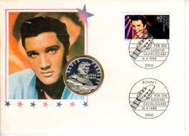 Münzbrief - Medaille, Deutschland - Elvis Presley