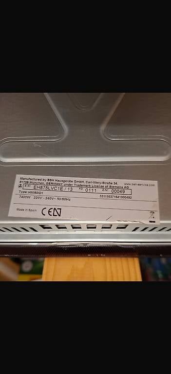 Siemens Herde: Induktionkochfeld Siemens – Gebraucht aus Künten von buli76 2
