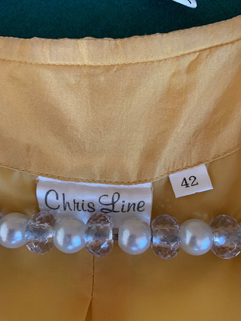 Gilets & Westen: VINTAGE CHRIS LINE Weste 100% Seide Größe: 42DE – Gebraucht aus Interlaken von Bona55 6