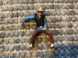 Schleich Spielfigur Cowboy sitzend  gebraucht