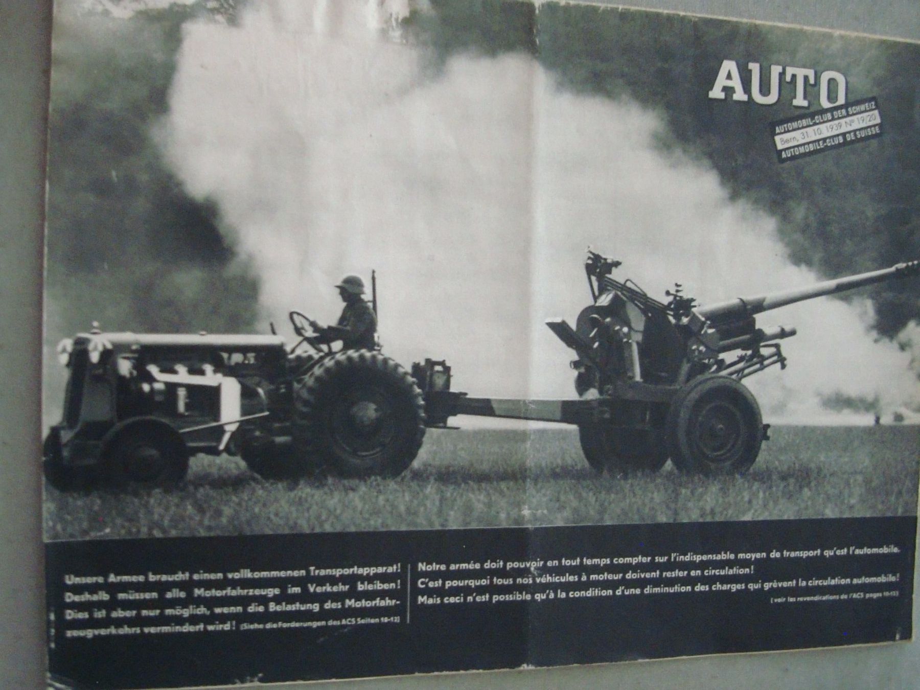 Zeitschriften & Magazine: Zeitung - Auto - ACS - 1939 - Heft Nr.19/20 – Gebraucht aus Neuenegg von flohcante