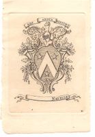 Ex-libris héraldique NAVILLE, Genève.