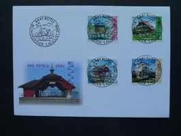 2004 Nr. B284-B287 auf Brief mit Stempel vom Rütli