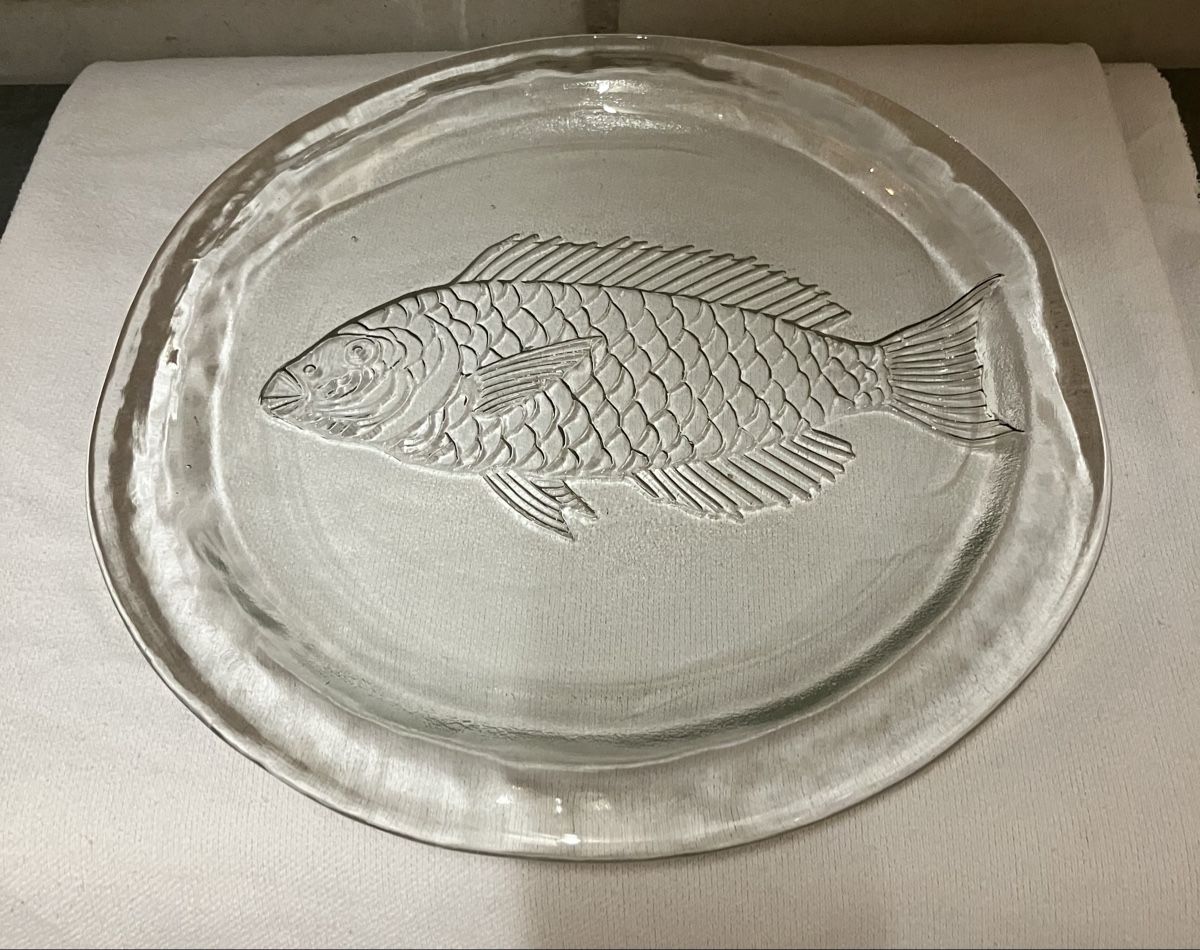 Piatti: Glassteller mit Fisch Motiv – Nuovo (secondo la descrizione) da Wettingen venduto da BAG4478