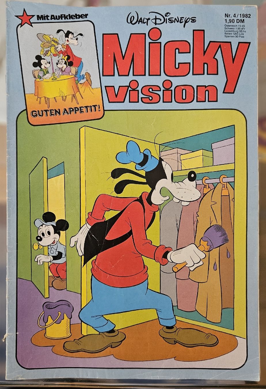 Fumetti: Micky vision Nr. 4 / 1982 Walt Disney Comic Heft  – Usato da Basel venduto da Melibu