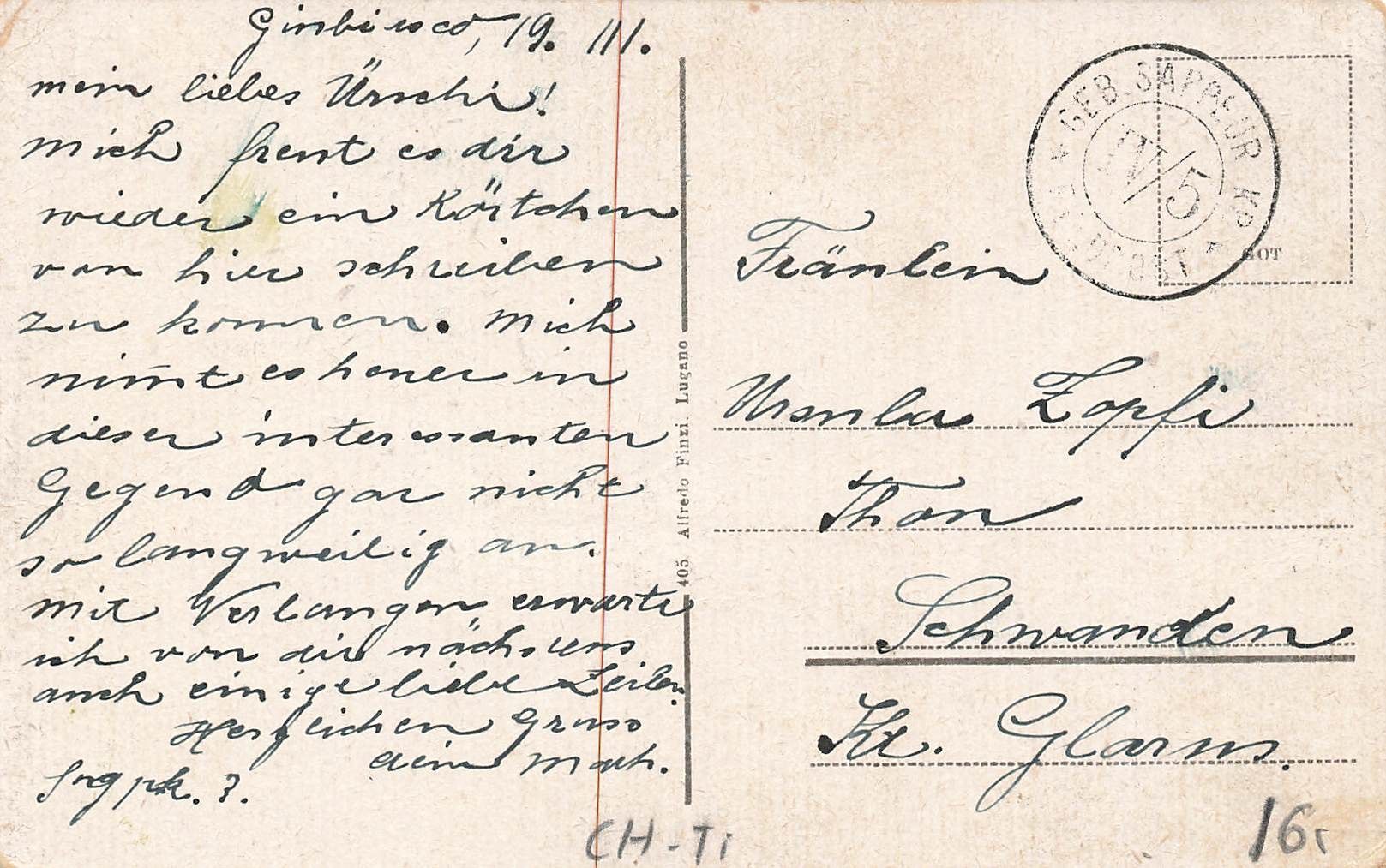 Cartoline postali: Giubiasco TI veduta generale – Usato da Biasca venduto da Blenio71 1