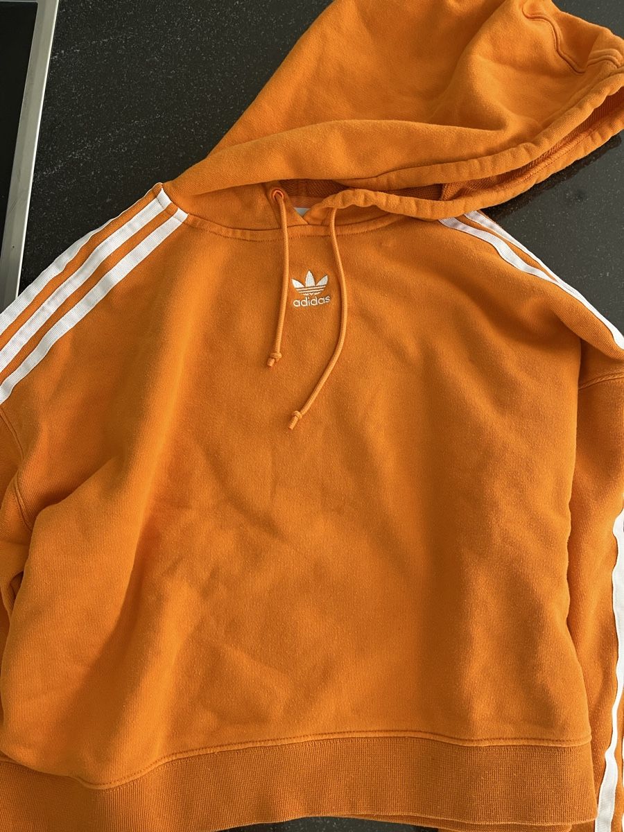 Maglioni & Felpe: Adidas Kapuzenpullover orange mit Streifen – Usato da Auw venduto da chr_vcc8 3