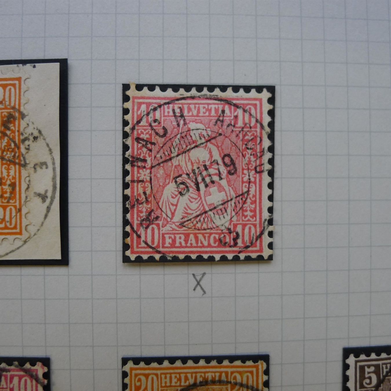 Alle Briefmarken: SITZENDE HELVETIA, tolle STEMPELSAMMLUNG – Gebraucht aus Sursee von Luzernerraute 9