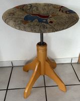 Vintage Holz Klavierhocker Andexinger, Höhenverstellbar