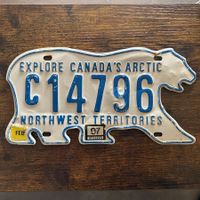  🇨🇦 Autoschild, Northwest Territories C14796 - Kanada 