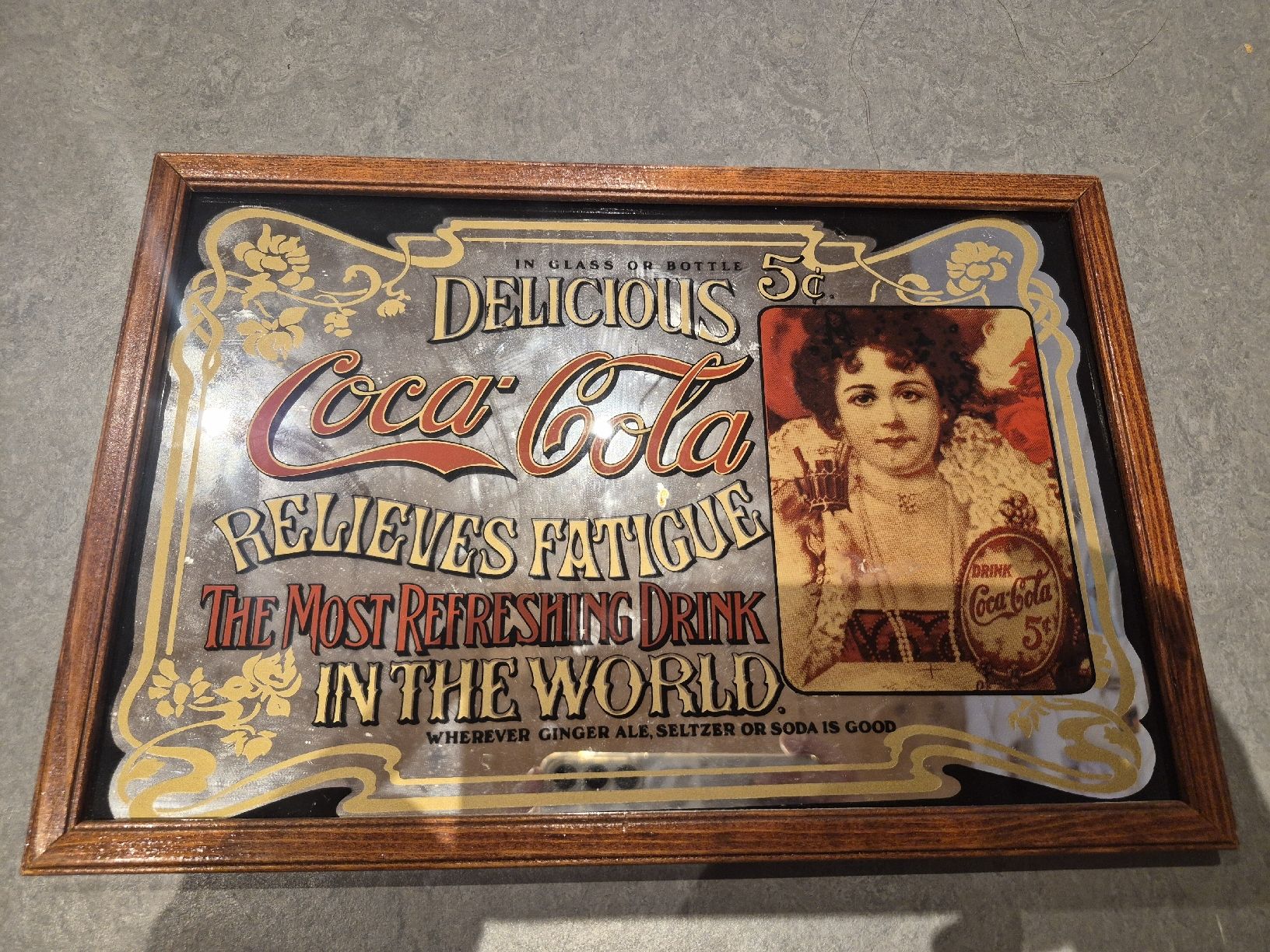 Lavagne: Alte Coca Cola Glas Tafel Glas – Usato da Oberegg venduto da kev_58s7