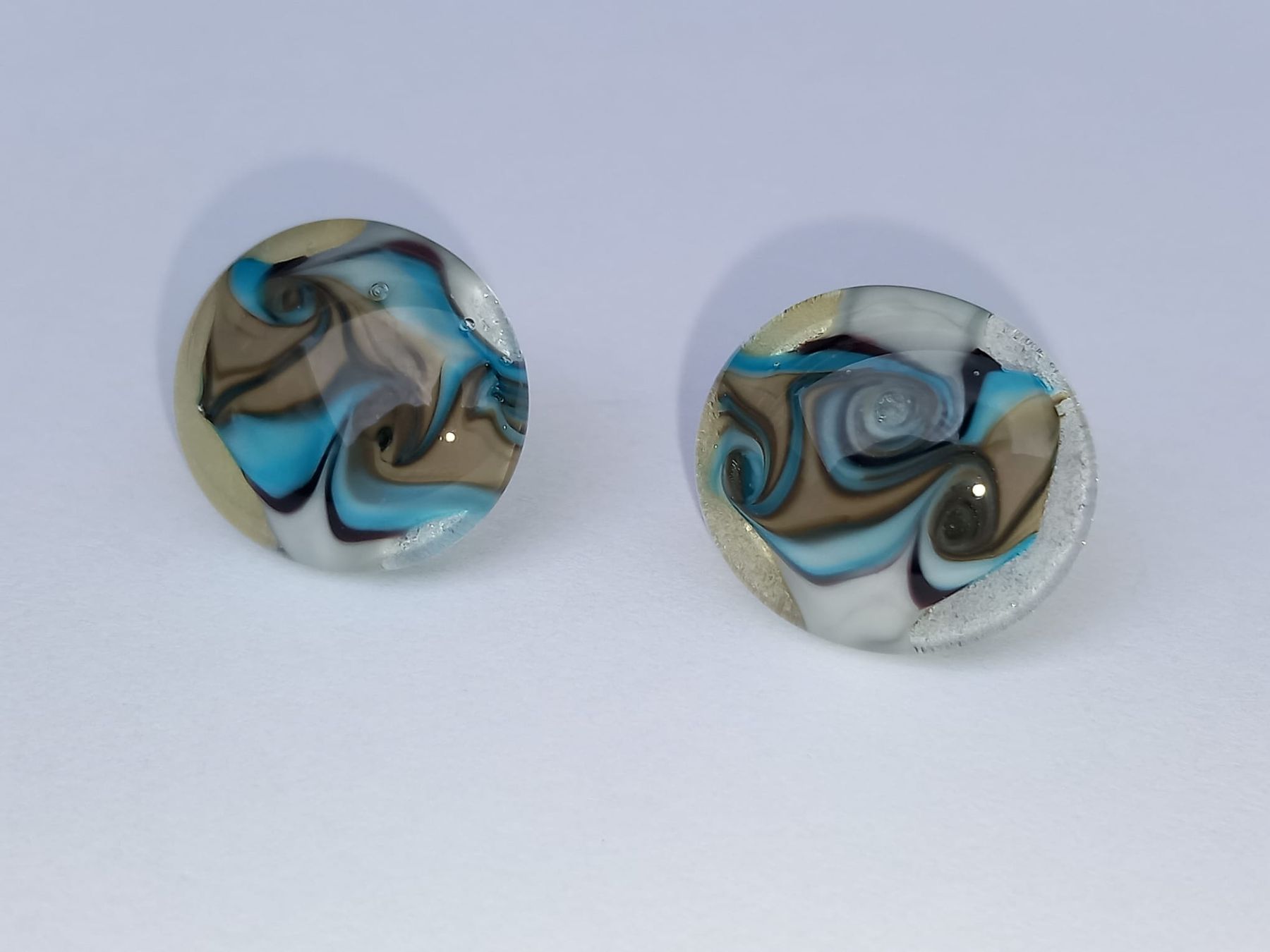 Murano Ohrringe & -stecker: Schöne Murano Glas Ohrringe mit Silber 925 – Gebraucht aus Winterthur von Jopf1