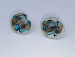 Schöne Murano Glas Ohrringe mit Silber 925