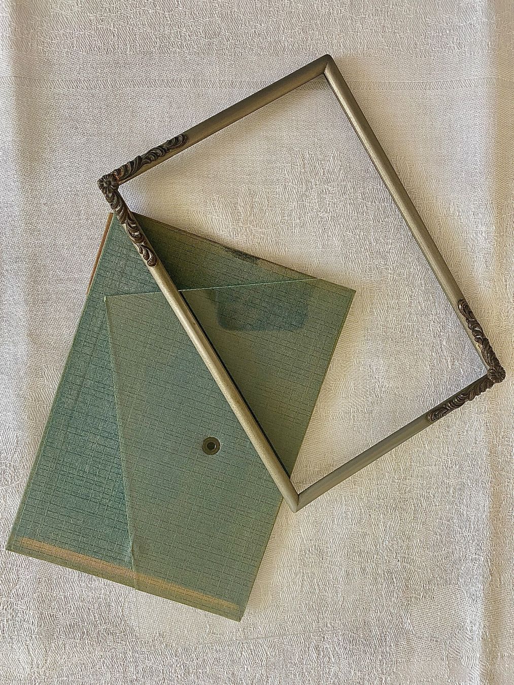 Bilderrahmen: Metall-Wechselbilderrahmen in Postkartengrösse, Jugendstil – Gebraucht aus Binningen von 1adler 5