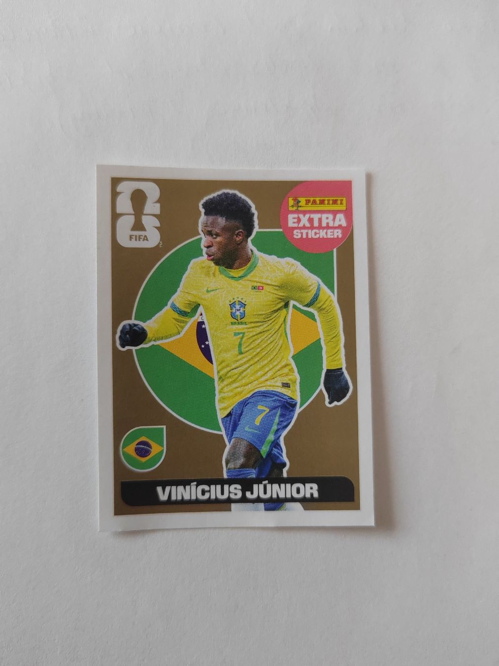 Aufkleber: Vinicius Junior Extra Sticker Gold – Neu (gemäss Beschreibung) aus Vaduz von Ramar
