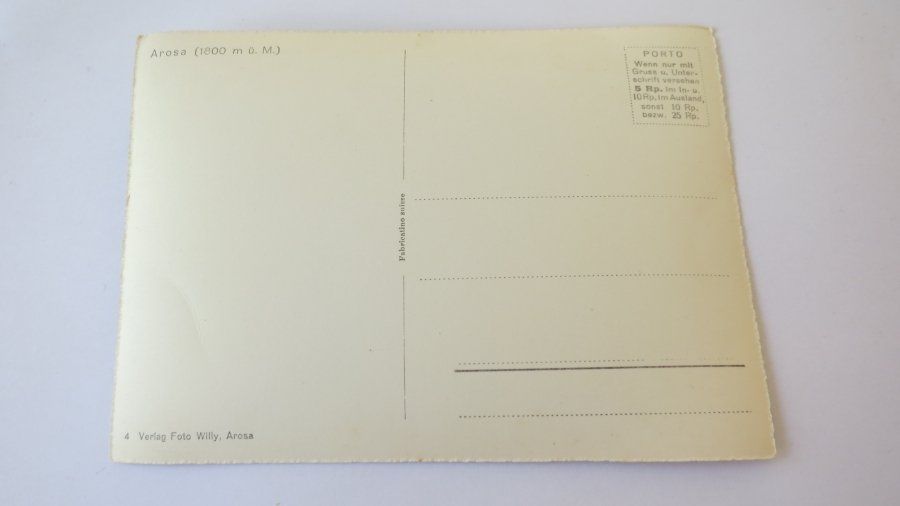 Cartoline postali: Arosa / GR - um ca. 1960 – Usato da Jona venduto da centumprata 1