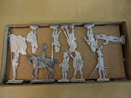Zinnfiguren; Schottische Infanterie Waterloo, unbemalt