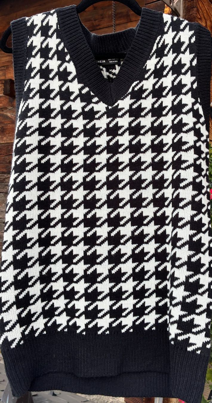 Shein Pulls & Sweat-shirts: Pull sans manche pied-de-poule – Neuf (Voir description) à Sierre par fio_zy87