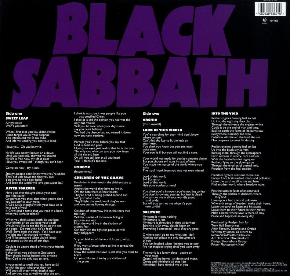 Dischi in vinile: Black Sabbath - Master of reality – Nuovo (secondo la descrizione) da Jegenstorf venduto da Ak50 1