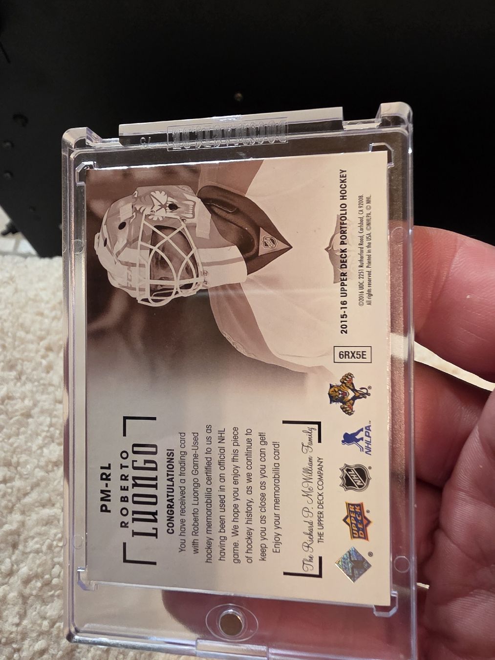 NHL Carte collezionabili: Roberto Luongo  2015-16 Upper Deck Portfolio – Nuovo (secondo la descrizione) da Boltigen venduto da Calagero 1