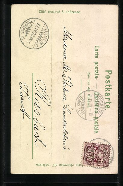 Cartes postales: Litho Neuchatel, Vue Generale, Baie du M – D'occasion à Berlin par bartko-reher 1