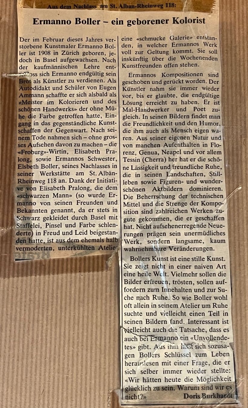 Dipinti: Ermanno BOLLER 1950 am Birsfelden – Usato da Basel venduto da PAUL_ART 5
